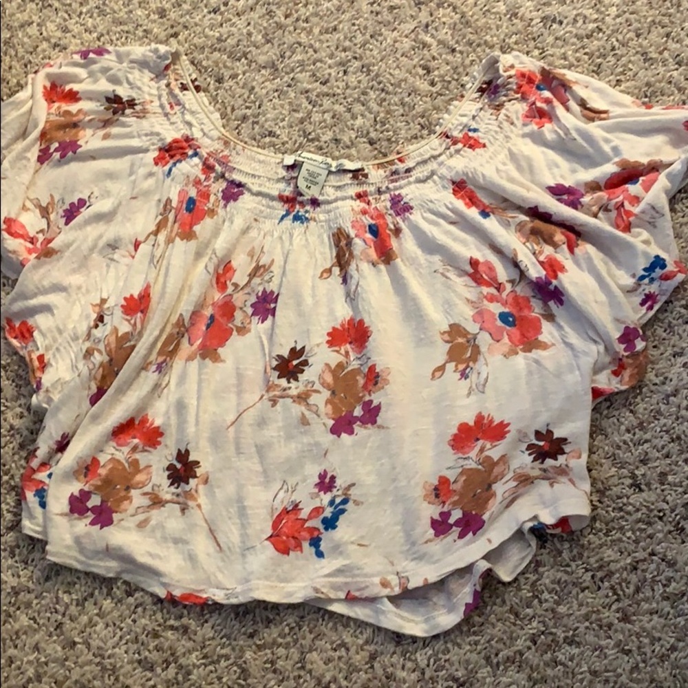 Floral Flowy Crop Top
